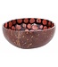 Noya Cocosbowl - Schaal/Kom kokosnoot - dia.14cm - Dark Pink Pearl