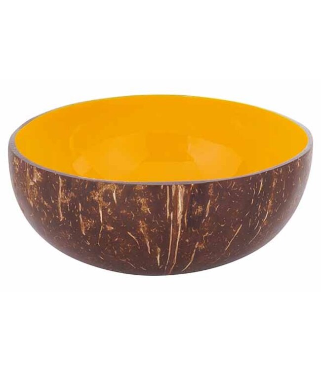 Noya Cocosbowl - Schaal/Kom kokosnoot - dia.14cm - Geel