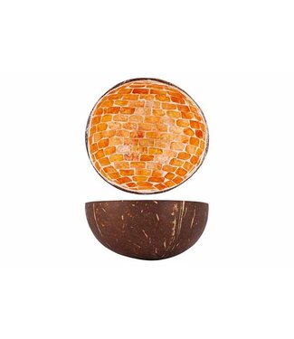 Noya Cocosbowl - Schaal/Kom kokosnoot - dia.14cm - Gold Mosaïc