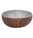 Noya Cocosbowl - Schaal/Kom kokosnoot - dia.14cm - Metallic Blue Grey Paint