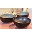 Noya Cocosbowl - Schaal/Kom kokosnoot - dia.14cm - Metallic Blue Grey Paint