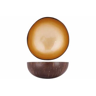 Noya Cocosbowl - Schaal/Kom kokosnoot - dia.14cm - Metallic Light Gold Paint