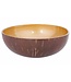 Noya Cocosbowl - Schaal/Kom kokosnoot - dia.14cm - Metallic Light Gold Paint