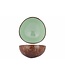 Noya Cocosbowl - Schaal/Kom kokosnoot - dia.14cm - Muntgroen