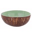 Noya Cocosbowl - Schaal/Kom kokosnoot - dia.14cm - Muntgroen