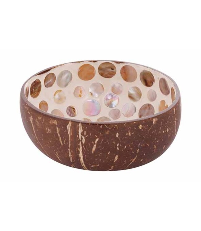 Noya Cocosbowl - Schaal/Kom kokosnoot - dia.14cm - Brown Pearl