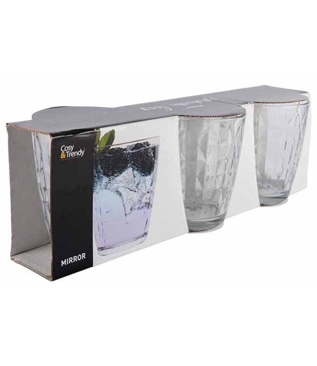 Cosy Moments Glas Tumbler - 33cl - set van 3 - Mirror