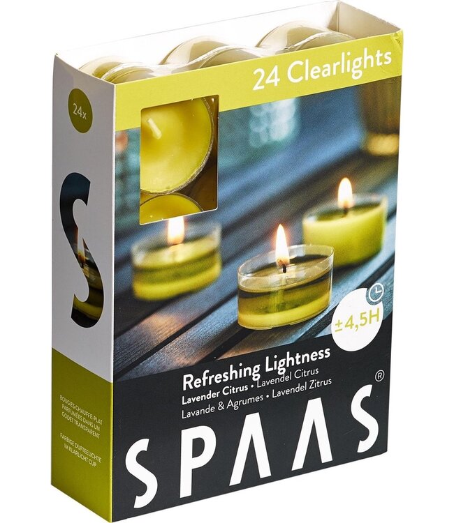 Spaas  Geurtheelichten - 24 stuks - Refreshing Lightness