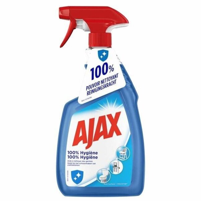 Ajax Spray - 750ml - allesreiniger 100% Hygiëne