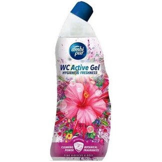 Ambi Pur Wc Active Reiniger Gel Pink Hibiscus & Rose - 750 ml