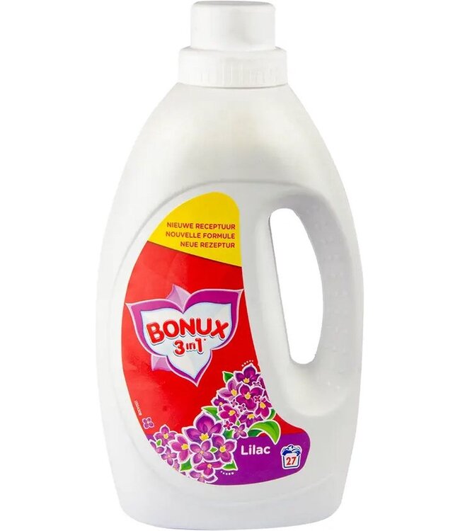 Bonux Vloeibaar Wasmiddel 3 In 1 Lilac 27 wasbeurten - 1,485L