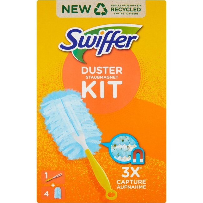 Swiffer Duster StarterKit  1 handvat + 4 navullingen
