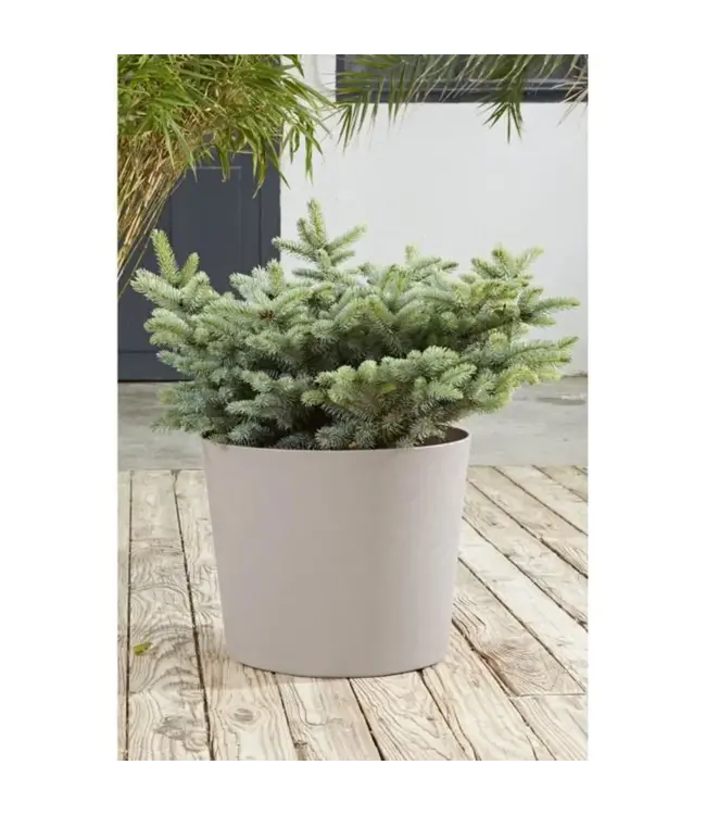 EDA Bloempot - dia.39,1H32cm - konisch - Element - Wit