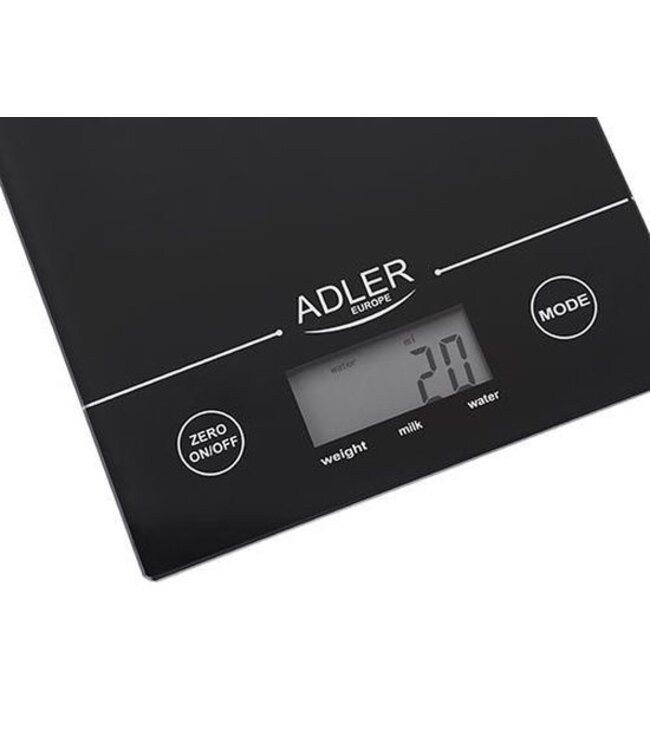 Adler Keukenweegschaal - max.5 kg - zwart