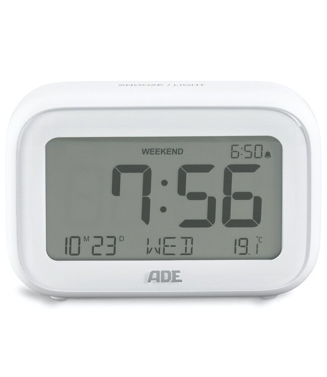 ADE Digitale alarmklok met temperatuurweergave