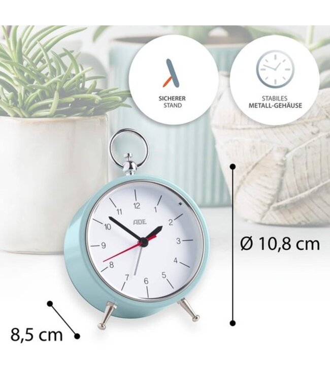 ADE Wekker - Analoog - Retro uitvoering