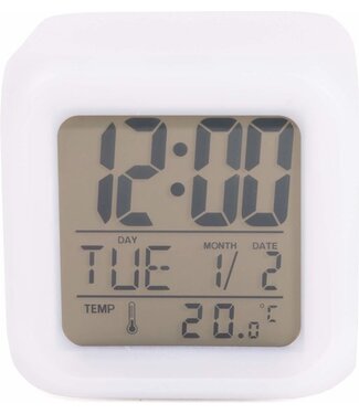 Benson Digitale Wekker - Alarm - LED - 8 x 8 x 8 cm