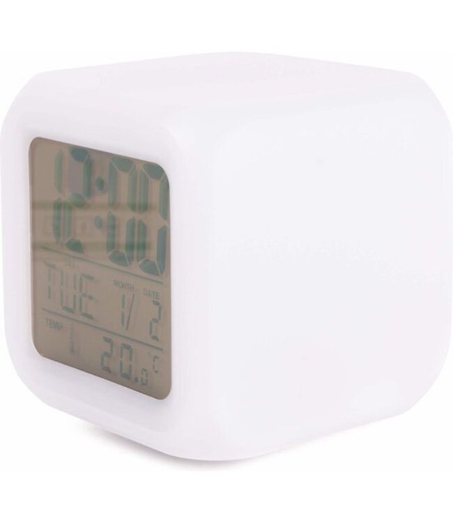 Benson Digitale Wekker - Alarm - LED - 8 x 8 x 8 cm