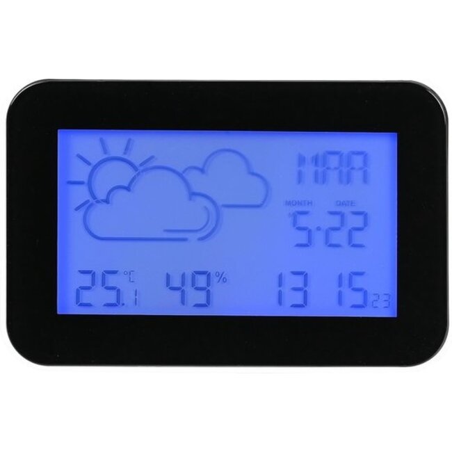 Benson Weerstation - Thermometer - Alarmklok - 11 x 7,3 cm