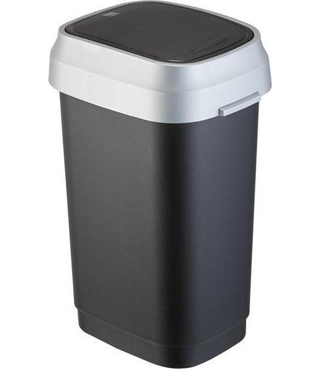 Curver Vuilbak -Dual swing - 10L - zwart