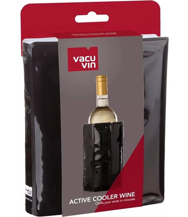 Vacu Vin Wijnkoeler - Active Wine Sleeve - Zwart