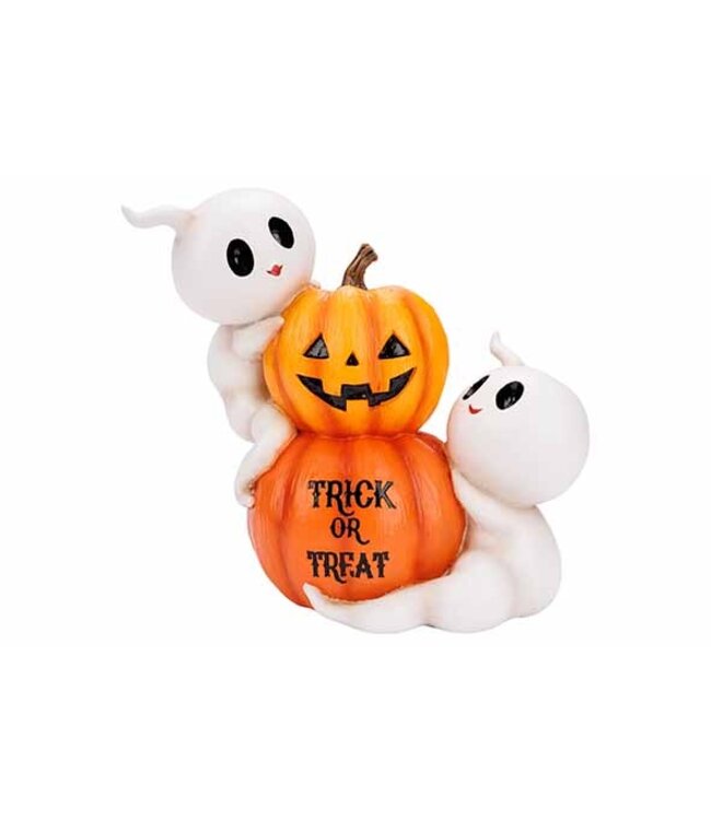 Cosy @ Home Spookjes met pompoen - H21cm