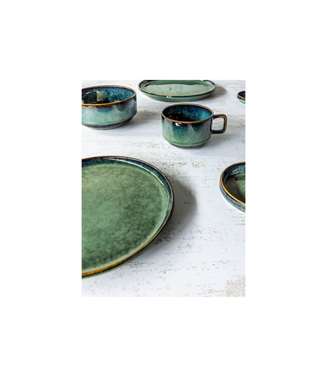 Cosy & Trendy Plat bord - dia.27H2,7cm - Jade Verde