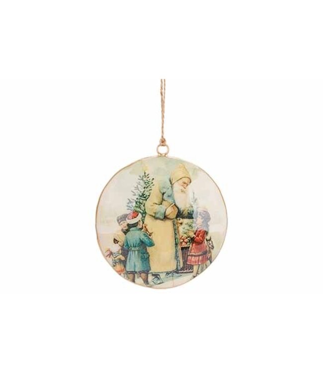 Cosy @ Home Hanger - vintage - Bal kersttafereel- ijzer