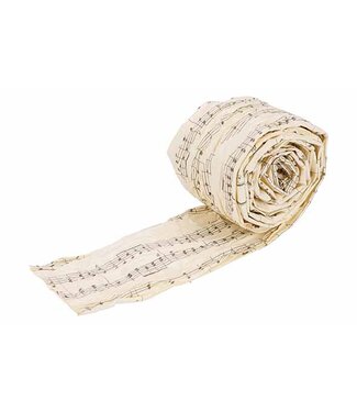 Cosy @ Home Kerstlint - music - beige - 150cm - papier
