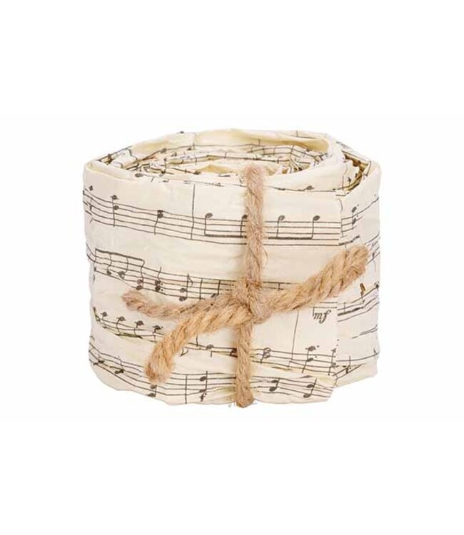 Cosy @ Home Kerstlint - music - beige - 150cm - papier