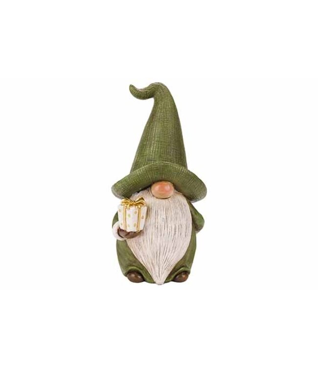 Cosy @ Home Santa - fat nose - 11x10H23cm - groen