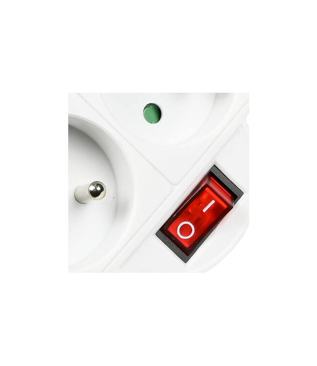 Domino met schakelaar 2x16A