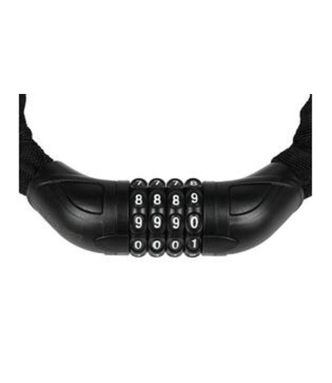 Stahlex  Kettingslot Ø5,5mm / 90cm  sterk, met zeer goede cijferslot zwart