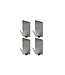 Benson Handdoekhaak - RVS - 4 stuks