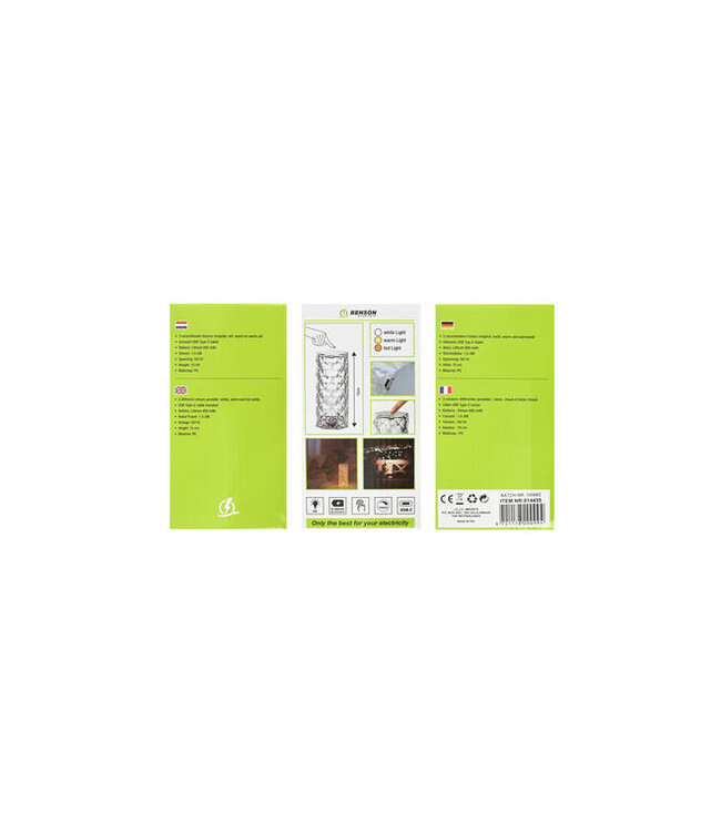 Benson Tafellamp - LED - oplaadbaar - kristal