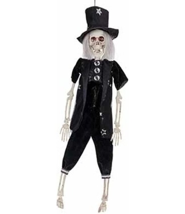 Cosy @ Home Skelet - hangend - Groom zwart - H40cm