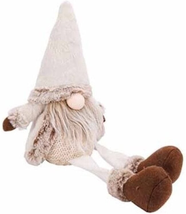 Cosy @ Home Santa - fat nose - 17x13H30cm - beige - textiel