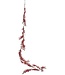 Cosy @ Home Slinger Leaves - glitter rood - H150cm - kunststof