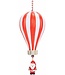 Cosy @ Home Hanger - kerstman in ballon - rood/wit - dia.8H18cm - PVC