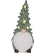 Cosy @ Home Kerstman - Denneappel hoed - dia.10,5H24,5cm - polyresin