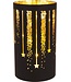 Cosy @ Home Lamp - fireworks - LED - dia.9H16cm - zwart - glas
