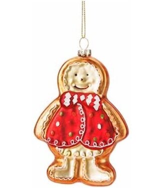 Cosy @ Home Hanger - Cookie - rood/bruin - H12cm