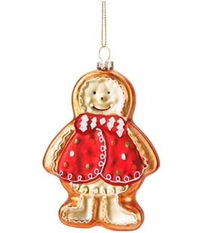 Cosy @ Home Hanger - Cookie - rood/bruin - H12cm