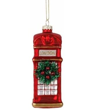 Cosy @ Home Hanger - Phone Booth - rood - H12cm - glas