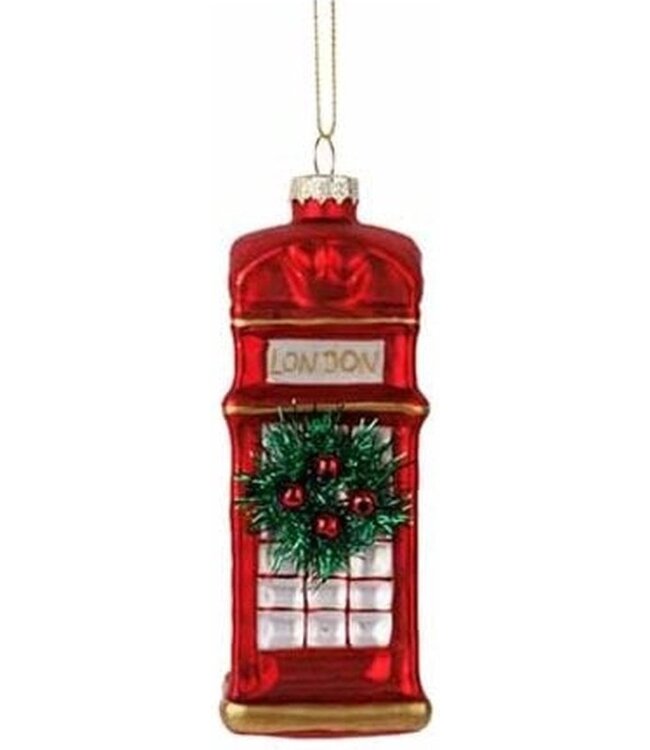 Cosy @ Home Hanger - Phone Booth - rood - H12cm - glas