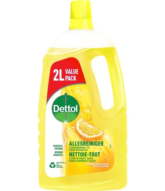 Dettol Allesreiniger - Power&Fresh - Sprankelende Citroen 2L