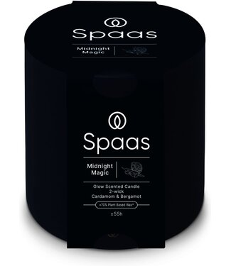 Spaas  Geurkaars in glas - 2 wiek - Midnight Magic