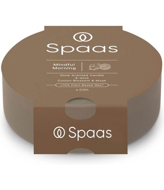 Spaas  Geurkaars in glas - 4 wiek - Mindful Morning