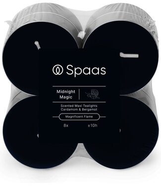 Spaas  Maxi geurtheelicht - 8 stuks - Midnight Magic
