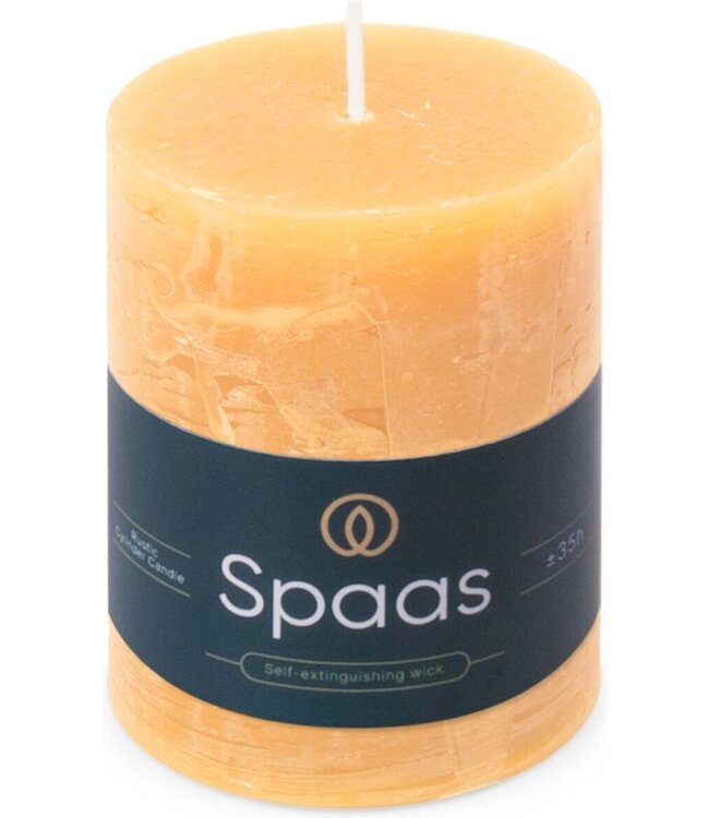 Spaas  Rustieke kaars - dia.7H9,5cm - zand
